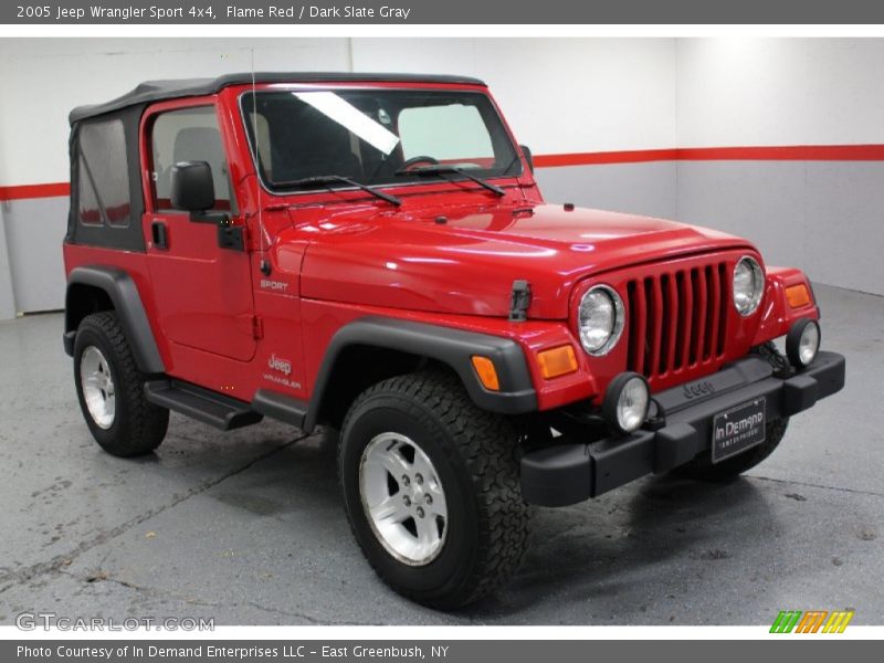 Flame Red / Dark Slate Gray 2005 Jeep Wrangler Sport 4x4