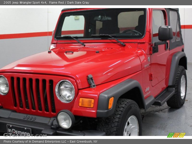 Flame Red / Dark Slate Gray 2005 Jeep Wrangler Sport 4x4