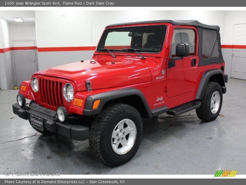Flame Red / Dark Slate Gray 2005 Jeep Wrangler Sport 4x4
