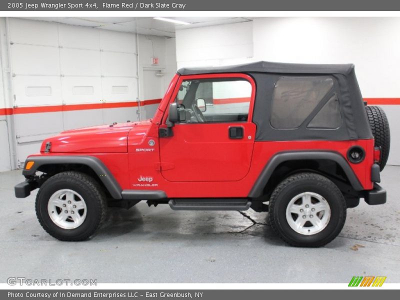Flame Red / Dark Slate Gray 2005 Jeep Wrangler Sport 4x4