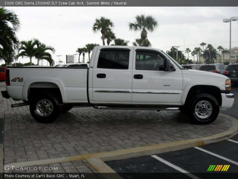 Summit White / Neutral 2006 GMC Sierra 2500HD SLT Crew Cab 4x4