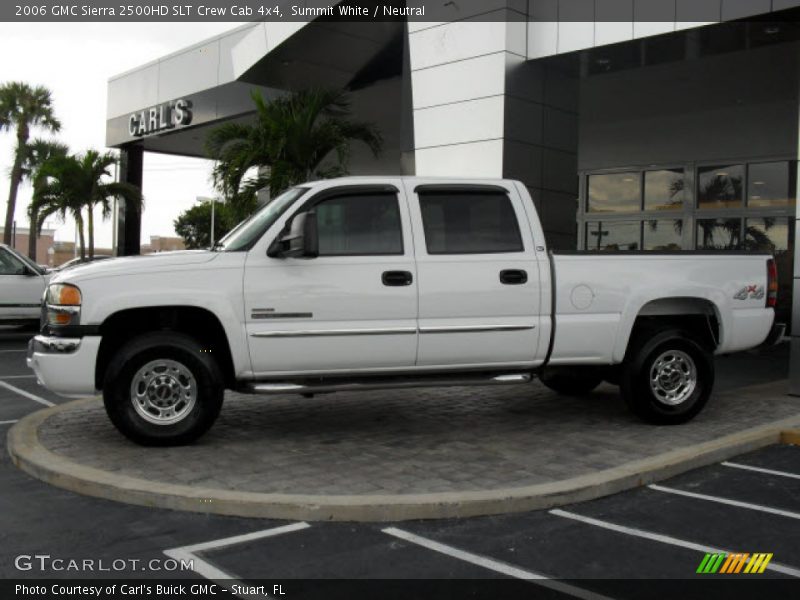 Summit White / Neutral 2006 GMC Sierra 2500HD SLT Crew Cab 4x4