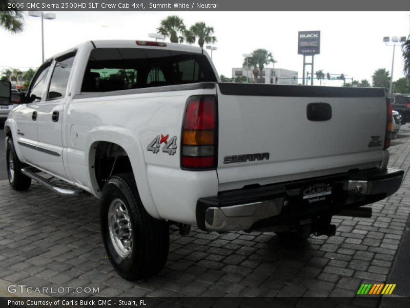 Summit White / Neutral 2006 GMC Sierra 2500HD SLT Crew Cab 4x4