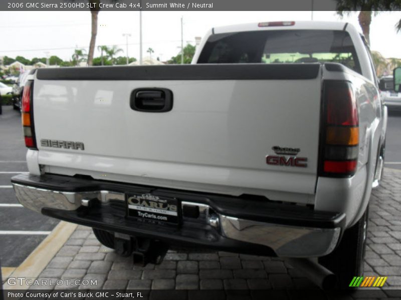 Summit White / Neutral 2006 GMC Sierra 2500HD SLT Crew Cab 4x4