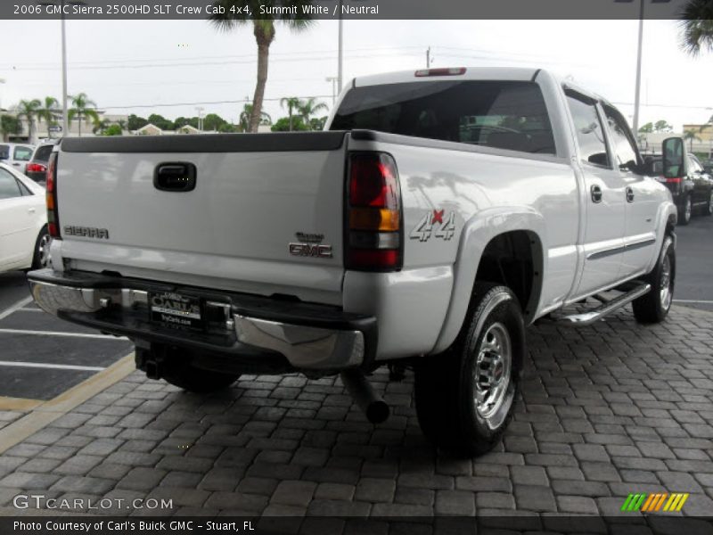 Summit White / Neutral 2006 GMC Sierra 2500HD SLT Crew Cab 4x4