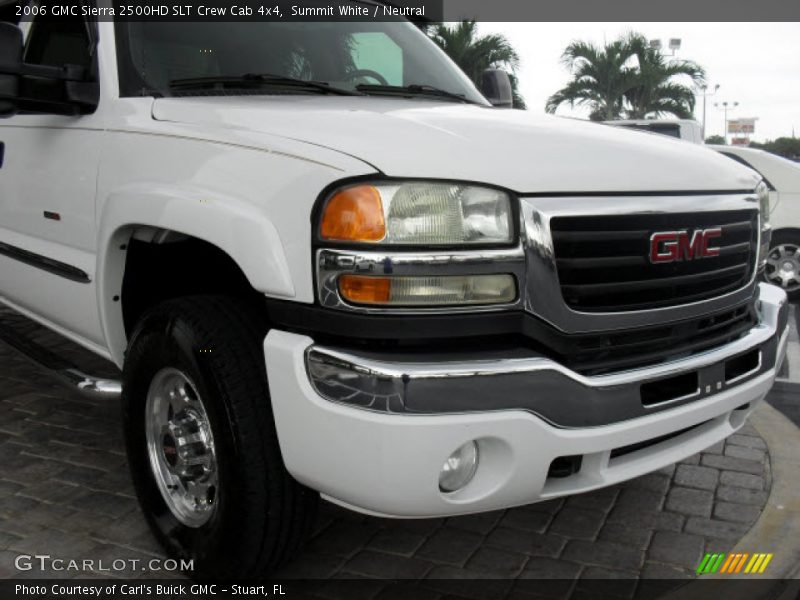 Summit White / Neutral 2006 GMC Sierra 2500HD SLT Crew Cab 4x4