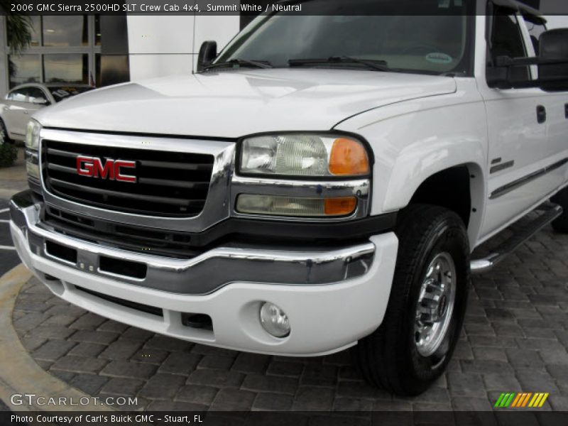 Summit White / Neutral 2006 GMC Sierra 2500HD SLT Crew Cab 4x4