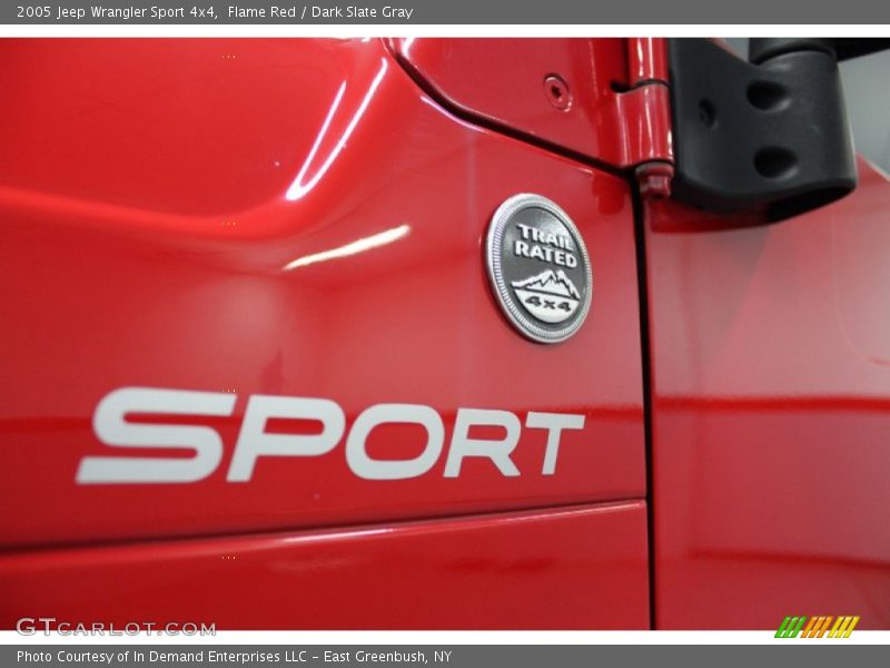 Flame Red / Dark Slate Gray 2005 Jeep Wrangler Sport 4x4