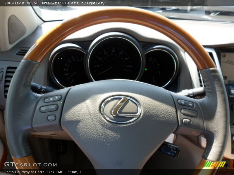 Breakwater Blue Metallic / Light Gray 2009 Lexus RX 350