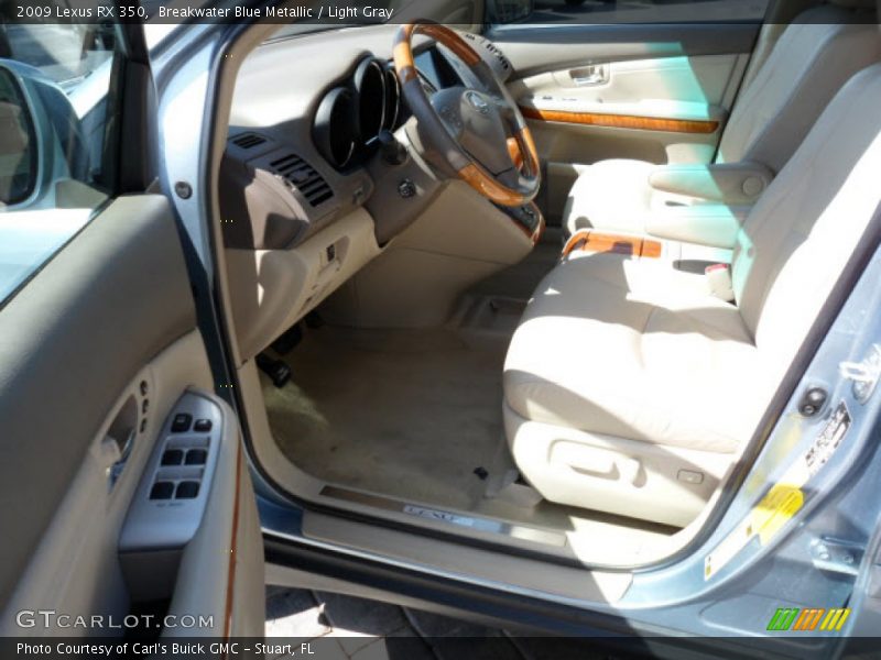 Breakwater Blue Metallic / Light Gray 2009 Lexus RX 350
