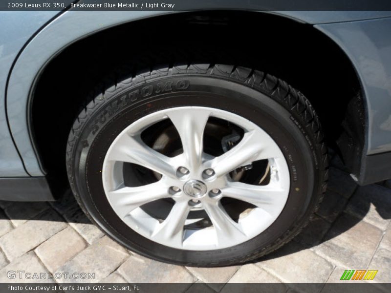 Breakwater Blue Metallic / Light Gray 2009 Lexus RX 350