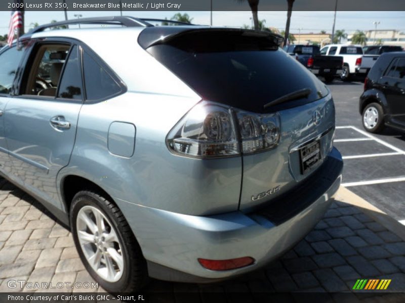 Breakwater Blue Metallic / Light Gray 2009 Lexus RX 350