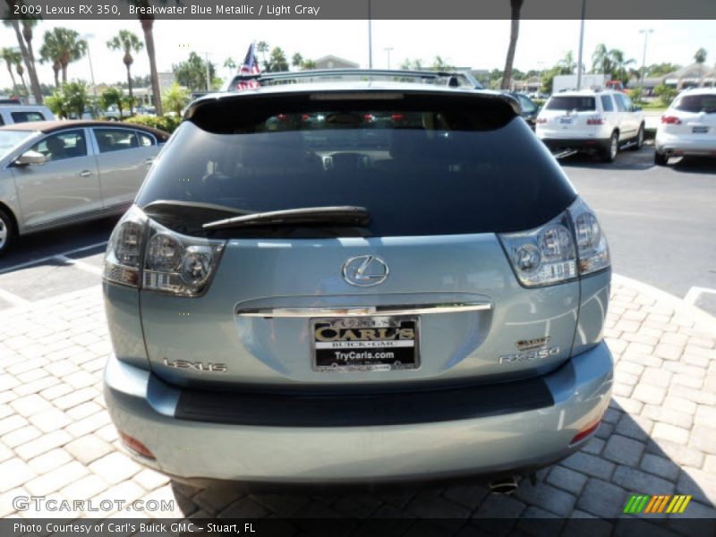 Breakwater Blue Metallic / Light Gray 2009 Lexus RX 350