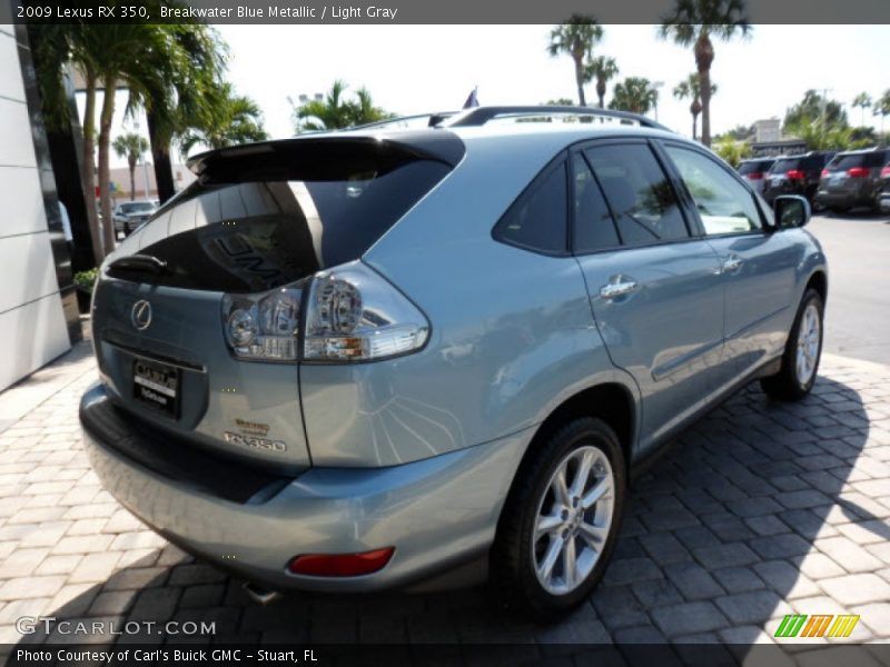 Breakwater Blue Metallic / Light Gray 2009 Lexus RX 350