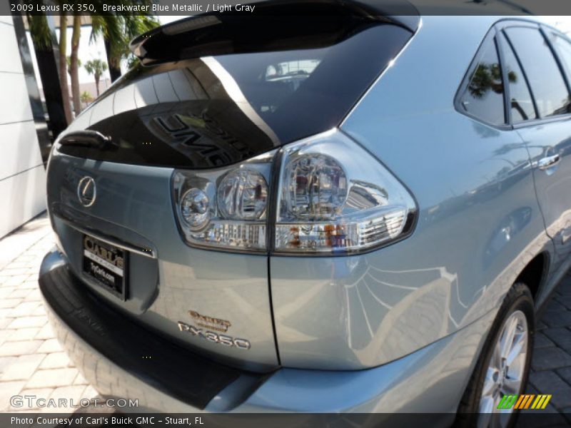 Breakwater Blue Metallic / Light Gray 2009 Lexus RX 350