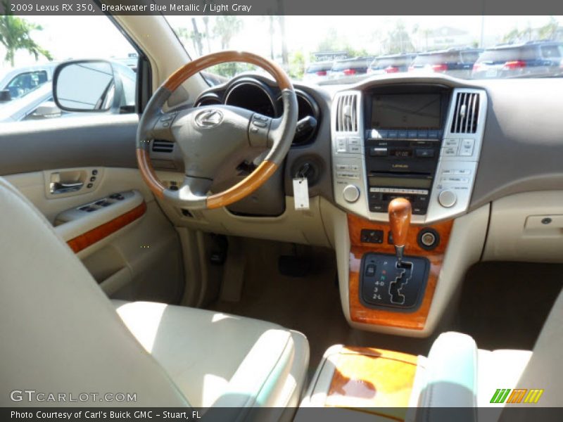 Breakwater Blue Metallic / Light Gray 2009 Lexus RX 350