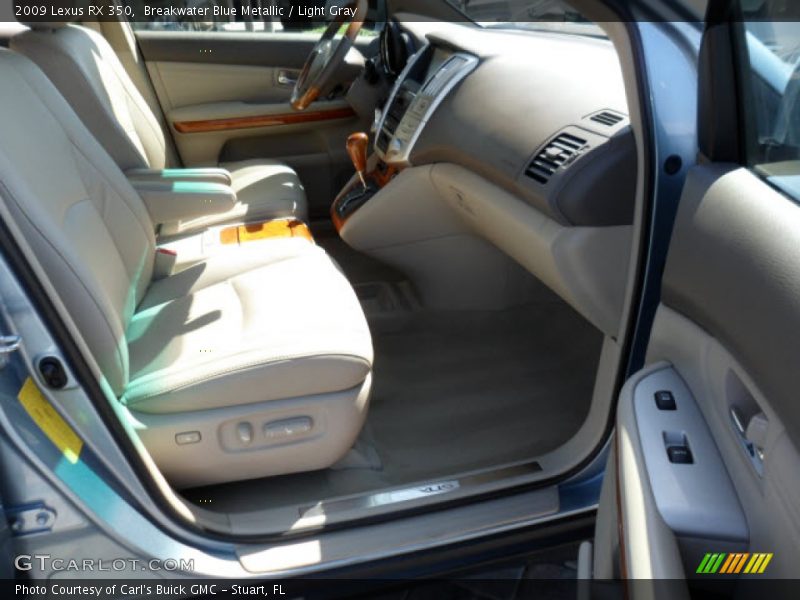Breakwater Blue Metallic / Light Gray 2009 Lexus RX 350