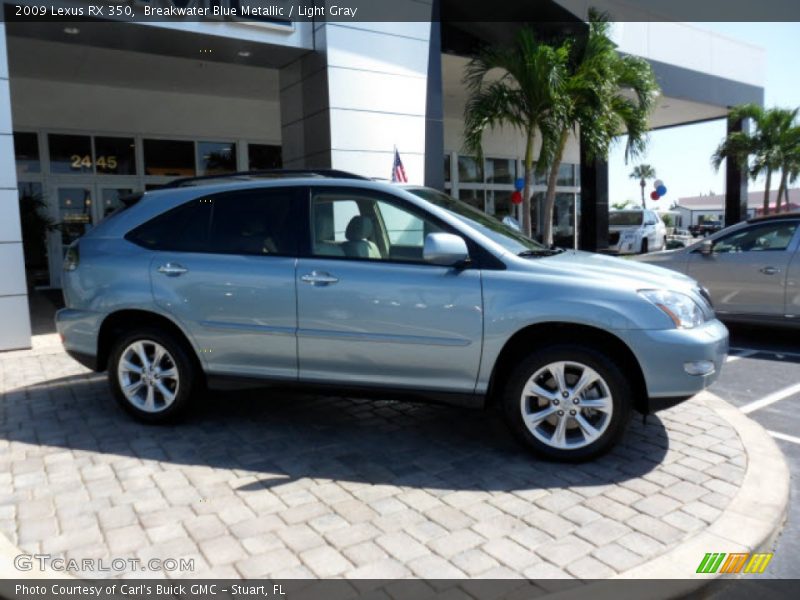 Breakwater Blue Metallic / Light Gray 2009 Lexus RX 350