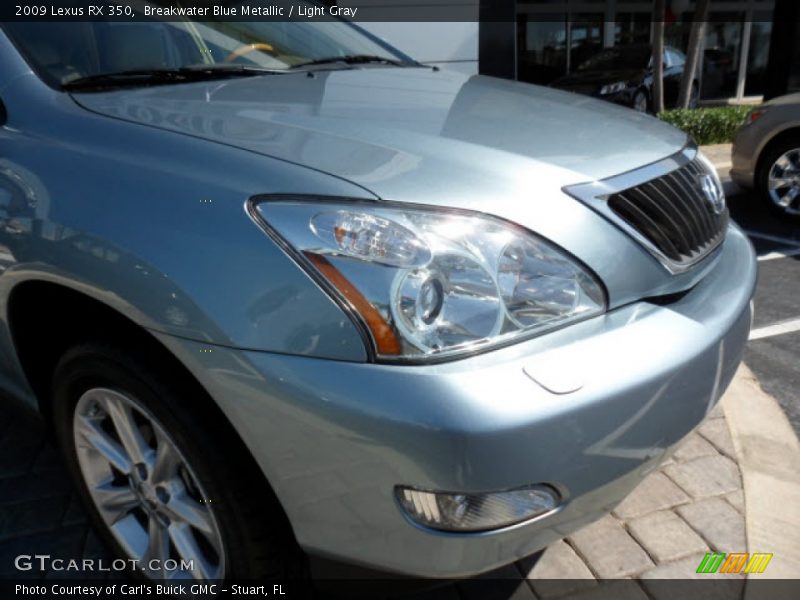 Breakwater Blue Metallic / Light Gray 2009 Lexus RX 350