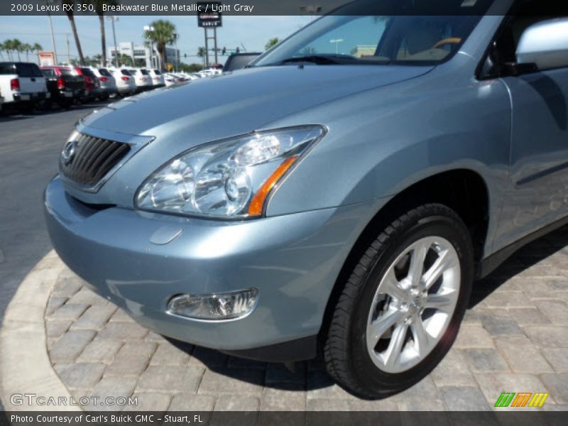 Breakwater Blue Metallic / Light Gray 2009 Lexus RX 350