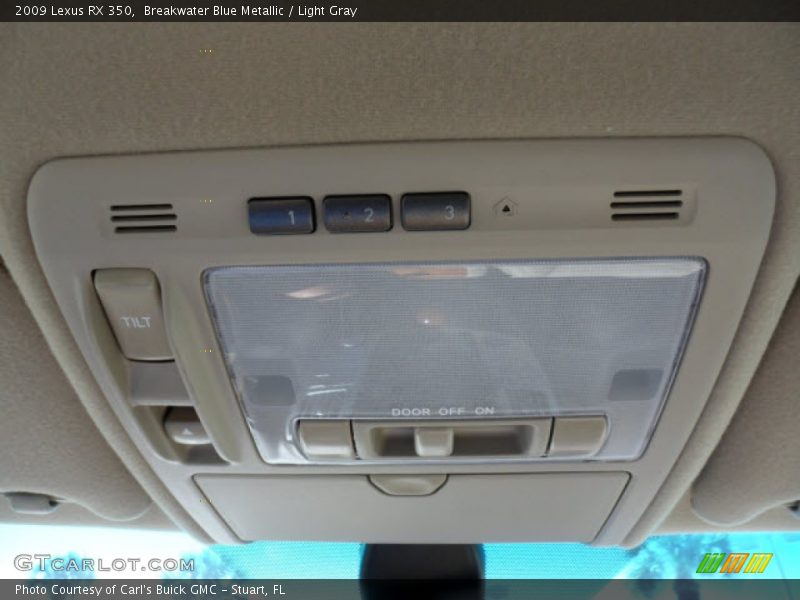 Breakwater Blue Metallic / Light Gray 2009 Lexus RX 350