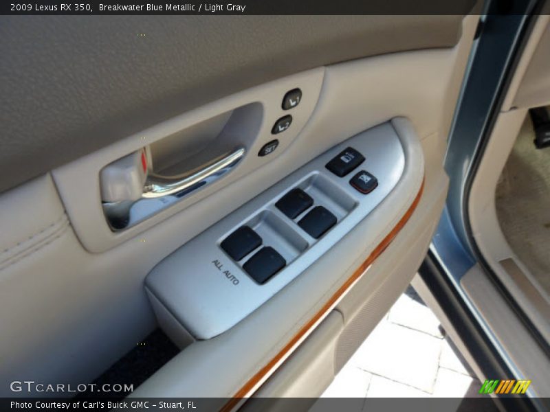 Breakwater Blue Metallic / Light Gray 2009 Lexus RX 350