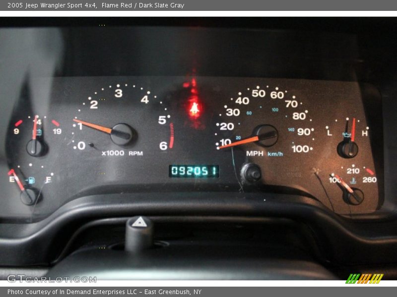 Flame Red / Dark Slate Gray 2005 Jeep Wrangler Sport 4x4