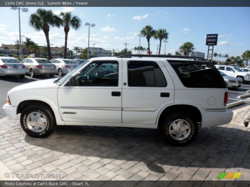 Summit White / Pewter 1999 GMC Jimmy SLE