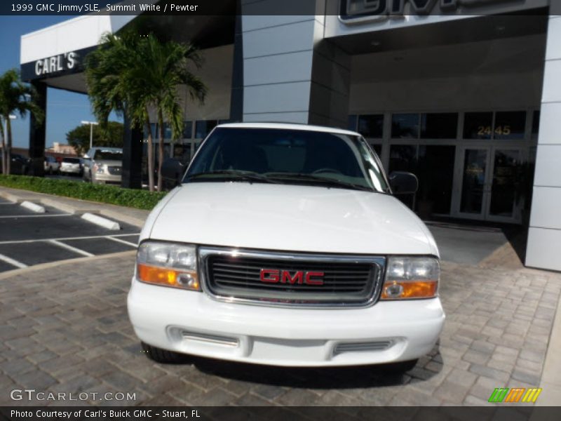 Summit White / Pewter 1999 GMC Jimmy SLE