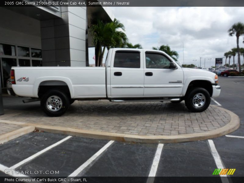 Summit White / Neutral 2005 GMC Sierra 2500HD SLE Crew Cab 4x4