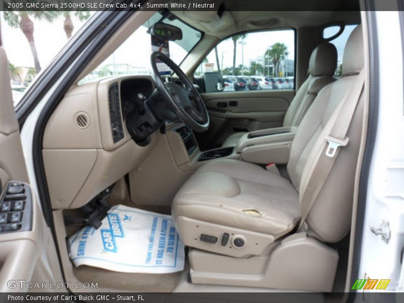 Summit White / Neutral 2005 GMC Sierra 2500HD SLE Crew Cab 4x4
