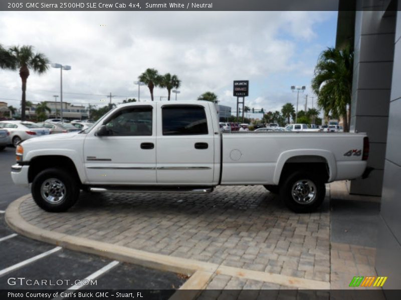 Summit White / Neutral 2005 GMC Sierra 2500HD SLE Crew Cab 4x4