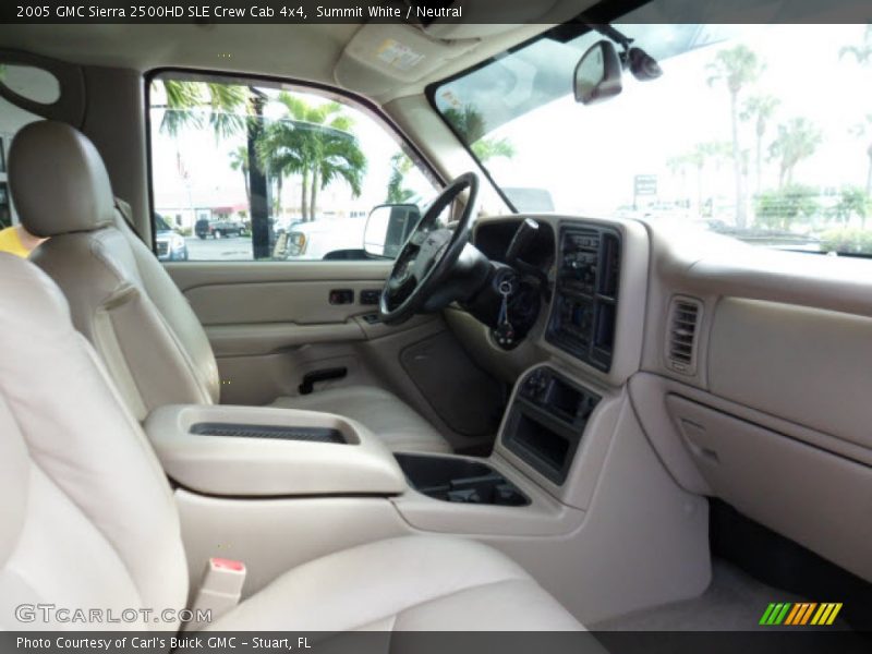 Summit White / Neutral 2005 GMC Sierra 2500HD SLE Crew Cab 4x4