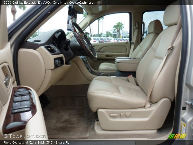 Gold Mist / Cocoa/Cashmere 2009 Cadillac Escalade ESV AWD