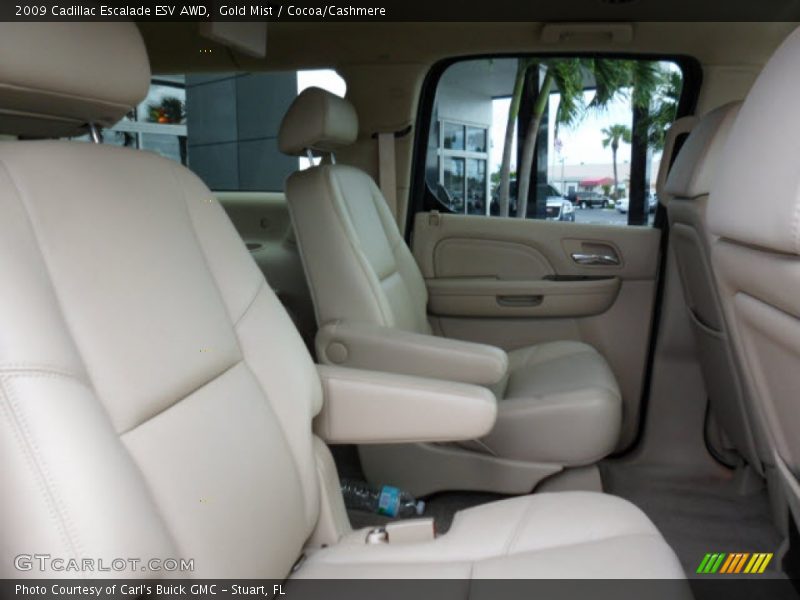Gold Mist / Cocoa/Cashmere 2009 Cadillac Escalade ESV AWD