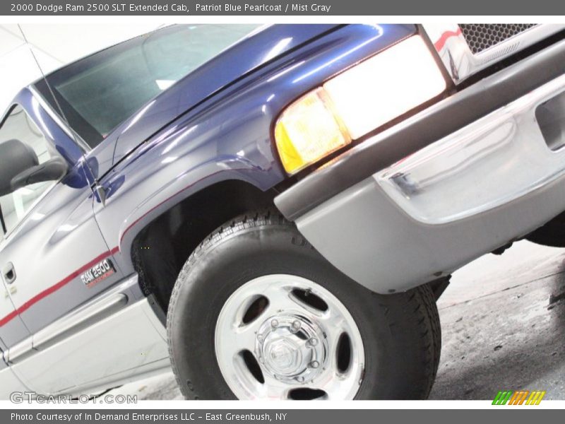 Patriot Blue Pearlcoat / Mist Gray 2000 Dodge Ram 2500 SLT Extended Cab