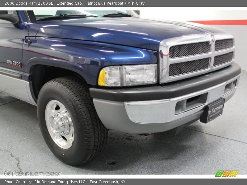 Patriot Blue Pearlcoat / Mist Gray 2000 Dodge Ram 2500 SLT Extended Cab