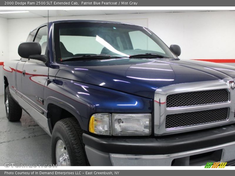 Patriot Blue Pearlcoat / Mist Gray 2000 Dodge Ram 2500 SLT Extended Cab