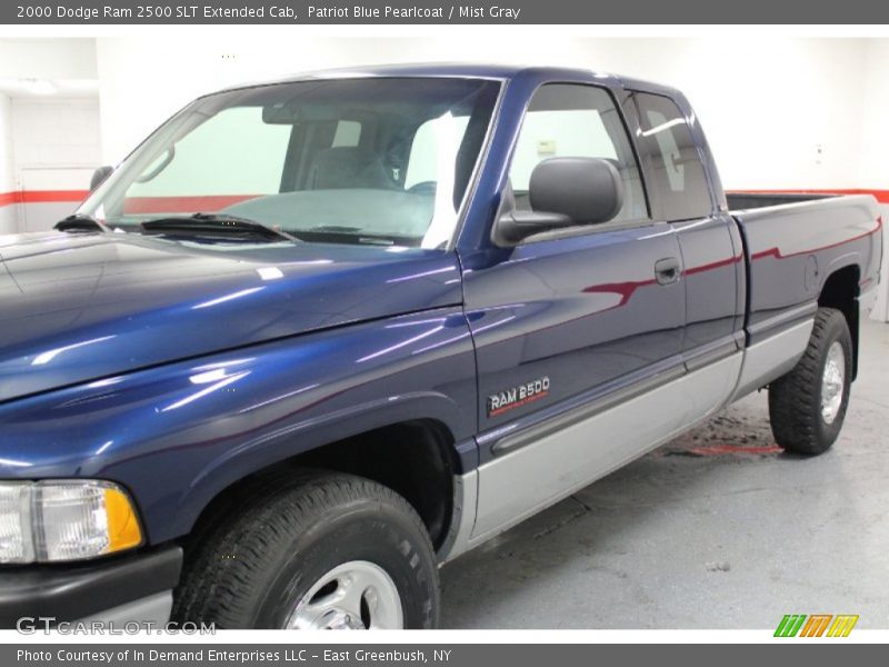Patriot Blue Pearlcoat / Mist Gray 2000 Dodge Ram 2500 SLT Extended Cab