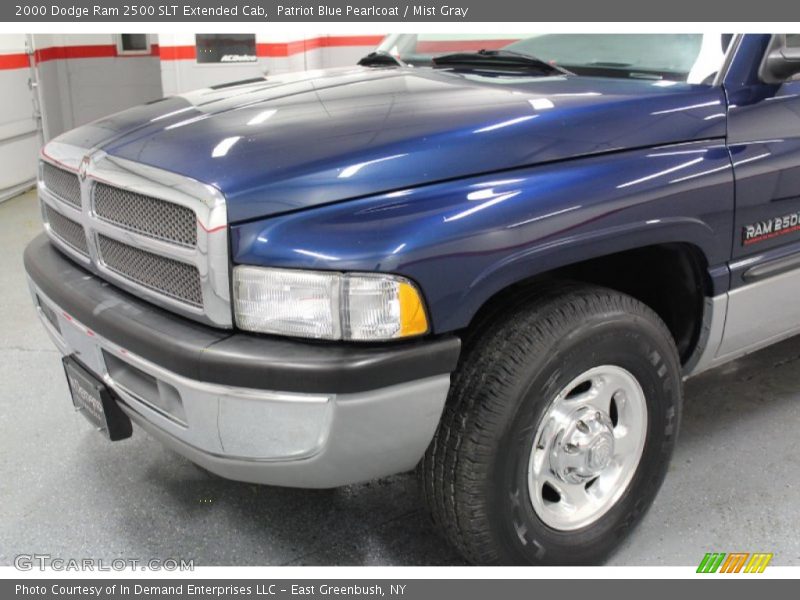 Patriot Blue Pearlcoat / Mist Gray 2000 Dodge Ram 2500 SLT Extended Cab