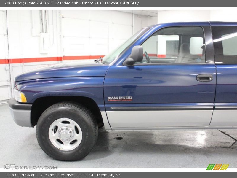 Patriot Blue Pearlcoat / Mist Gray 2000 Dodge Ram 2500 SLT Extended Cab