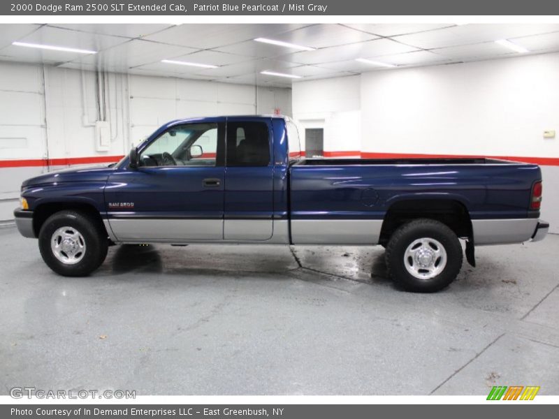 Patriot Blue Pearlcoat / Mist Gray 2000 Dodge Ram 2500 SLT Extended Cab