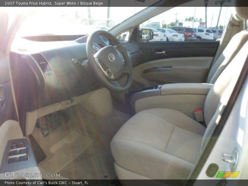 Super White / Bisque Beige 2007 Toyota Prius Hybrid