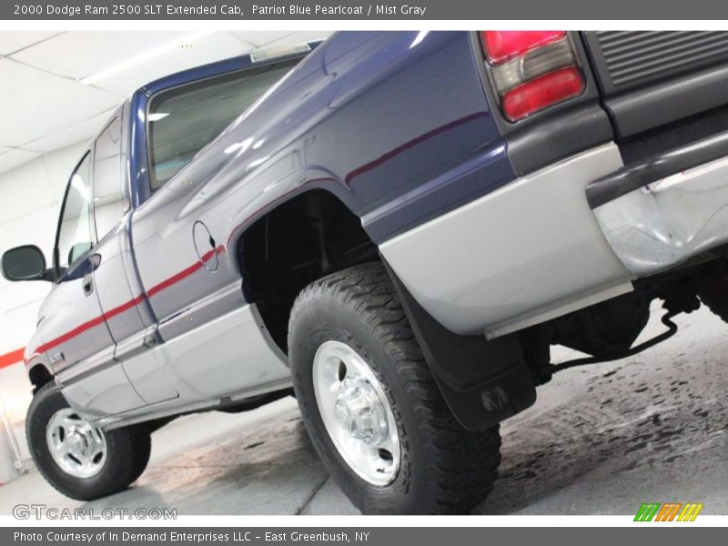 Patriot Blue Pearlcoat / Mist Gray 2000 Dodge Ram 2500 SLT Extended Cab