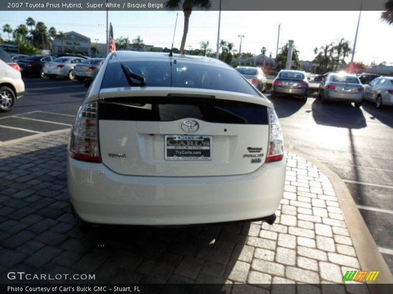 Super White / Bisque Beige 2007 Toyota Prius Hybrid