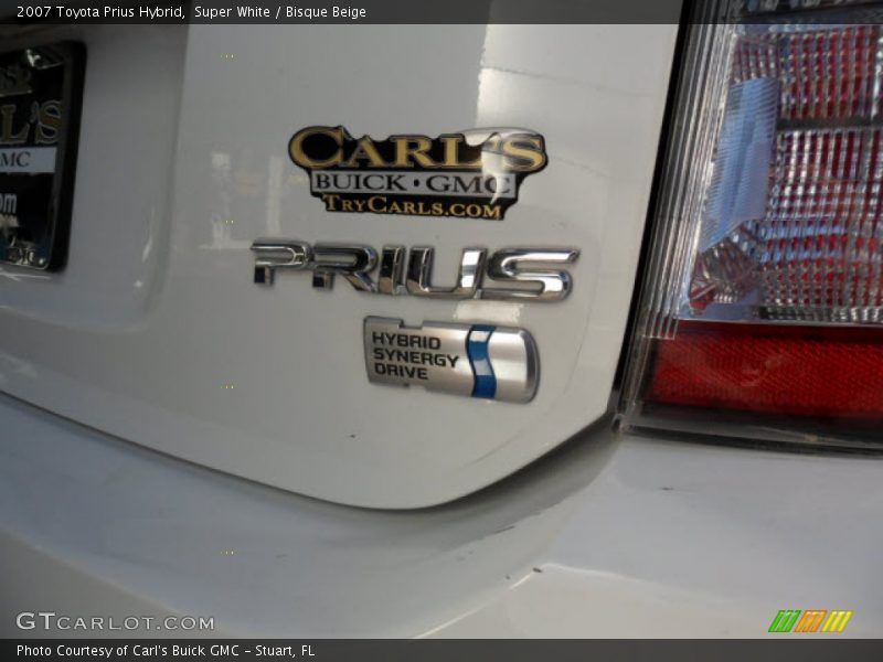 Super White / Bisque Beige 2007 Toyota Prius Hybrid