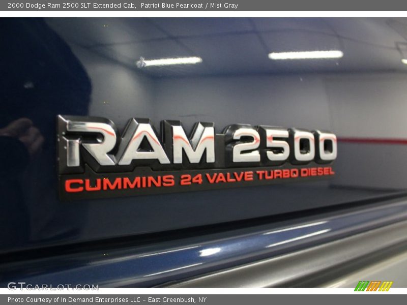 Patriot Blue Pearlcoat / Mist Gray 2000 Dodge Ram 2500 SLT Extended Cab
