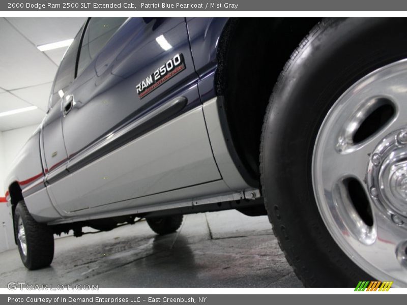 Patriot Blue Pearlcoat / Mist Gray 2000 Dodge Ram 2500 SLT Extended Cab