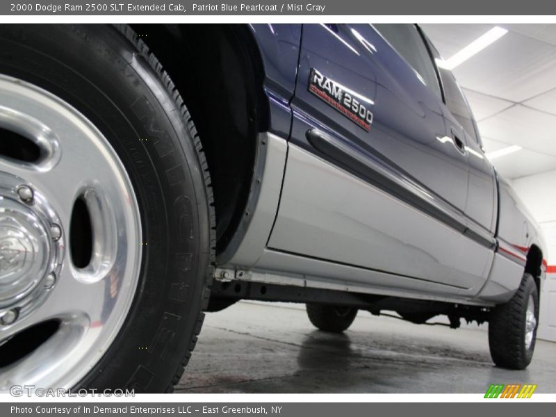 Patriot Blue Pearlcoat / Mist Gray 2000 Dodge Ram 2500 SLT Extended Cab