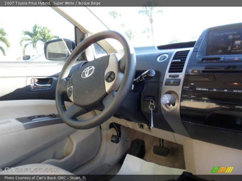 Super White / Bisque Beige 2007 Toyota Prius Hybrid
